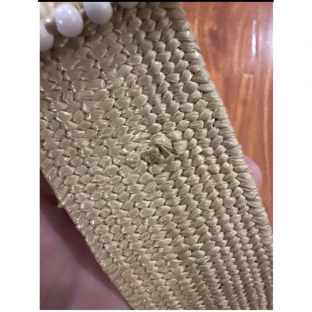 Belt Faux Pearl Embellished Adjustable Womens one‎ size